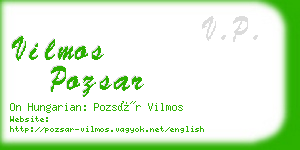 vilmos pozsar business card